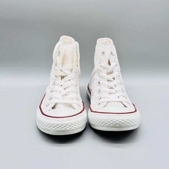 Converse Shoes Womens 5.5 White Canvas Chuck Taylor All Star High Top Sneakers - Picture 3 of 11